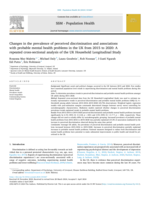 Changes in the prevalence of perceived discrimination and associations with probable mental health problems in the UK from 2015 to 2020: A repeated cross-sectional analysis of the UK Household Longitudinal Study