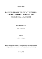 Investigation of the impact of Neuro-Linguistic Programming (NLP) on educational leadership