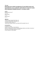 Balancing acute medical management of acute kidney injury and  hyperkalaemia versus medicines optimisation for long-term Cardio-Renal-Metabolic (CaReMe) diseases: a narrative review