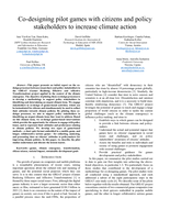 Co-designing pilot games with citizens and policy stakeholders to increase climate action