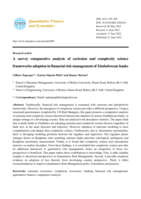 A survey comparative analysis of cartesian and complexity science frameworks adoption in financial risk management of Zimbabwean banks
