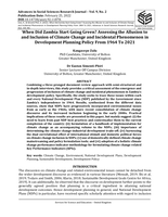 When did Zambia start going green?: assessing the allusion to and inclusion of climate change and incidental phenomenon in development planning policy from 1964 to 2021