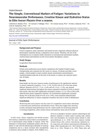 The simple, conventional markers of fatigue - variations in neuromuscular performance, creatine kinase and hydration status in elite soccer players over a season