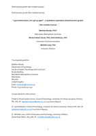"I Get Knocked Down, But I Get Up Again" - A Qualitative Exploration of Posttraumatic Growth After Multiple Traumas