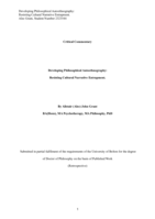 Developing philosophical autoethnography: resisting cultural narrative entrapment