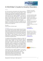 A Hitchhikers Guide to Anxiety Disorders