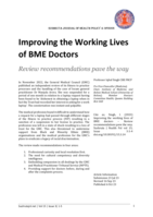 Improving the Working Lives of BME Doctors: Review recommendations pave the way