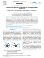 Ontology-based Collaborative Assembly in the Low-Volume High-Variability Manufacturing
