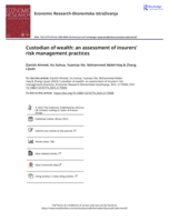 Custodian of wealth: an assessment of insurers' risk management practices