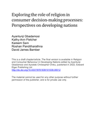 Exploring the role of religion in consumer decision-making processes: perspectives on developing nations