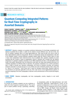 Quantum Computing Integrated Patterns for Real-Time Cryptography in Assorted Domains