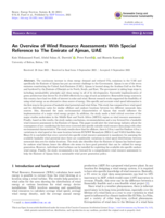 An Overview of Wind Resource Assessments With Special Reference to The Emirate of Ajman, UAE