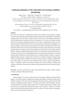 A full generalization of the Gini index for bearing condition monitoring