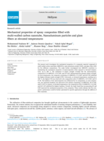 Mechanical properties of epoxy composites filled with multi-walled carbon nanotube, Nanoaluminum particles and glass fibers at elevated temperatures