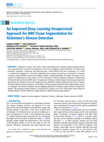 An improved deep learning unsupervised approach for MRI tissue segmentation for Alzheimer's Disease Detection