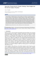 Innovative Frameworks for Teacher Noticing: Video Insights into Pre-Service Trainee’s Practices