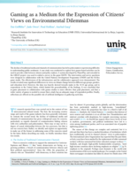 Gaming as a medium for the expression of citizens' views on environmental dilemmas