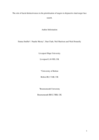 The role of facial distinctiveness in the prioritisation of targets in disjunctive dual-target face search