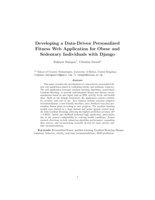 Developing a Data-Driven Personalized Fitness Web Application for Obese and Sedentary Individuals with Django