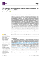 An Adaptive Conceptualisation of Artificial Intelligence and the Law, Regulation and Ethics