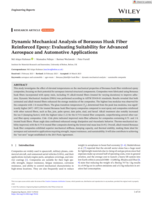 Dynamic Mechanical Analysis of Borassus Husk Fiber Reinforced Epoxy: Evaluating Suitability for Advanced Aerospace and Automotive Applications