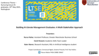 Building AI-Literate Management Graduates: A Multi-Stakeholder Approach