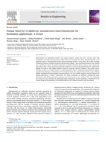Fatigue behavior of additively manufactured meta-biomaterials for biomedical applications: a review