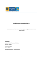 Experiences of mental health and mental health support among nursing students and non-nursing students