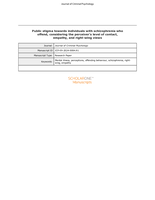 Public stigma towards individuals with schizophrenia who offend, considering the perceiver's level of contact, empathy and right-wing views