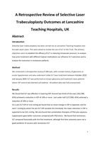 A retrospective review of selective laser trabeculoplasty outcomes at Lancashire Teaching Hospitals, UK