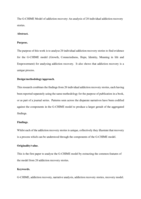 The G-CHIME model of addiction recovery:  an analysis of 20 individual addiction recovery stories