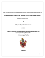 Soft actor critic based deep reinforcement learning for optimization of global maximum power point tracking in PV systems during partial shading conditions