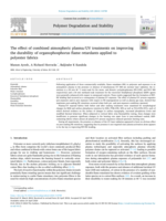 The effect of combined atmospheric plasma/UV treatments on improving the durability of organophosphorus flame retardants applied to polyester fabrics