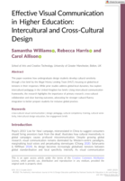 Effective Visual Communication in Higher Education: Intercultural and Cross-Cultural Design
