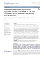 Does the entrepreneurship learning approach influence self-efficacy? The role of students’ entrepreneurial competence and satisfaction
