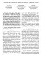 Real-Time Detection of Domestic Violence Indicators on Twitter Using NLP and Deep Learning