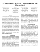 A Comprehensive Review of Predicting Vaccine Side Effects with AI