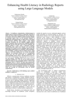 Enhancing health literacy in radiology reports using large language models