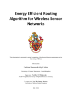 Energy Efficient Routing Algorithms for Wireless Sensor Networks