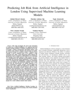 Predicting job risk from artificial intelligence in London using supervised machine learning models