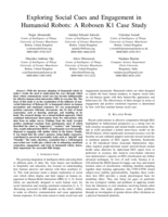 Exploring social cues and engagement in humanoid robots : a Robosen K1 case study