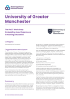 The PaCT Workshop: Embedding Lived Experience in Nursing Education