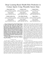 Deep learning-based health risk prediction in contact sports using wearable sensor data