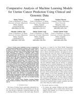 Comparative analysis of machine learning models for uterine cancer prediction using clinical and genomic data