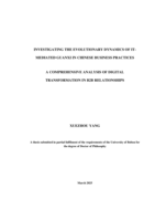 Investigating the evolutionary dynamics of IT-mediated guanxi in Chinese business practices: A comprehensive analysis of digital transformation in B2B relationships