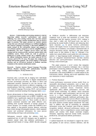 Emotion-Based Performance Monitoring System Using NLP