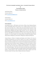 The Need for Sustainable Leadership in Africa: A Systematic Literature Review