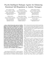 Psycho-Intelligent Dialogue Agents for Enhancing Emotional Self-Regulation in Autistic Teenagers
