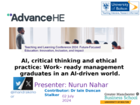 AI, critical thinking and ethical practice: work-ready management graduates in an AI driven world