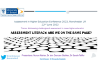 Assessment literacy: are we on the same page ? 